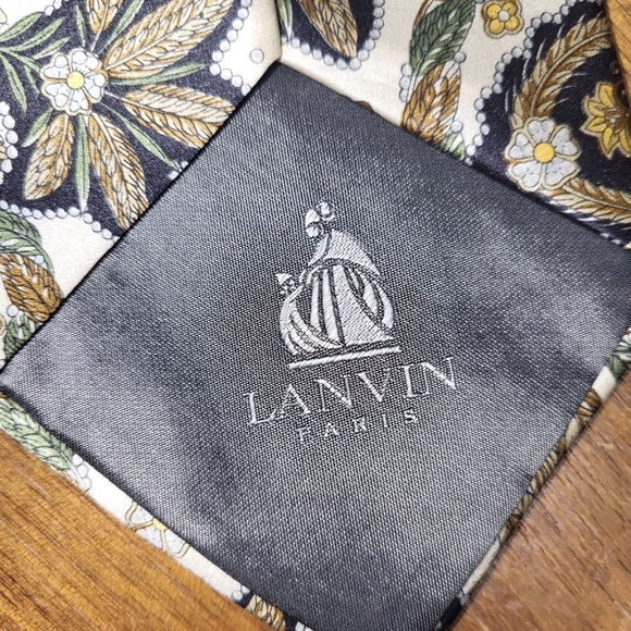 Lanvin Silk Tie, Flawless, Made In France - Picture 4 of 5